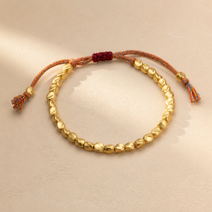 Geluksarmband - Goudkleurige Tibetaanse Armband