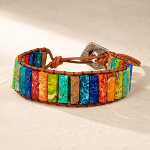"Levensenergie" – Jaspis Chakra Armband