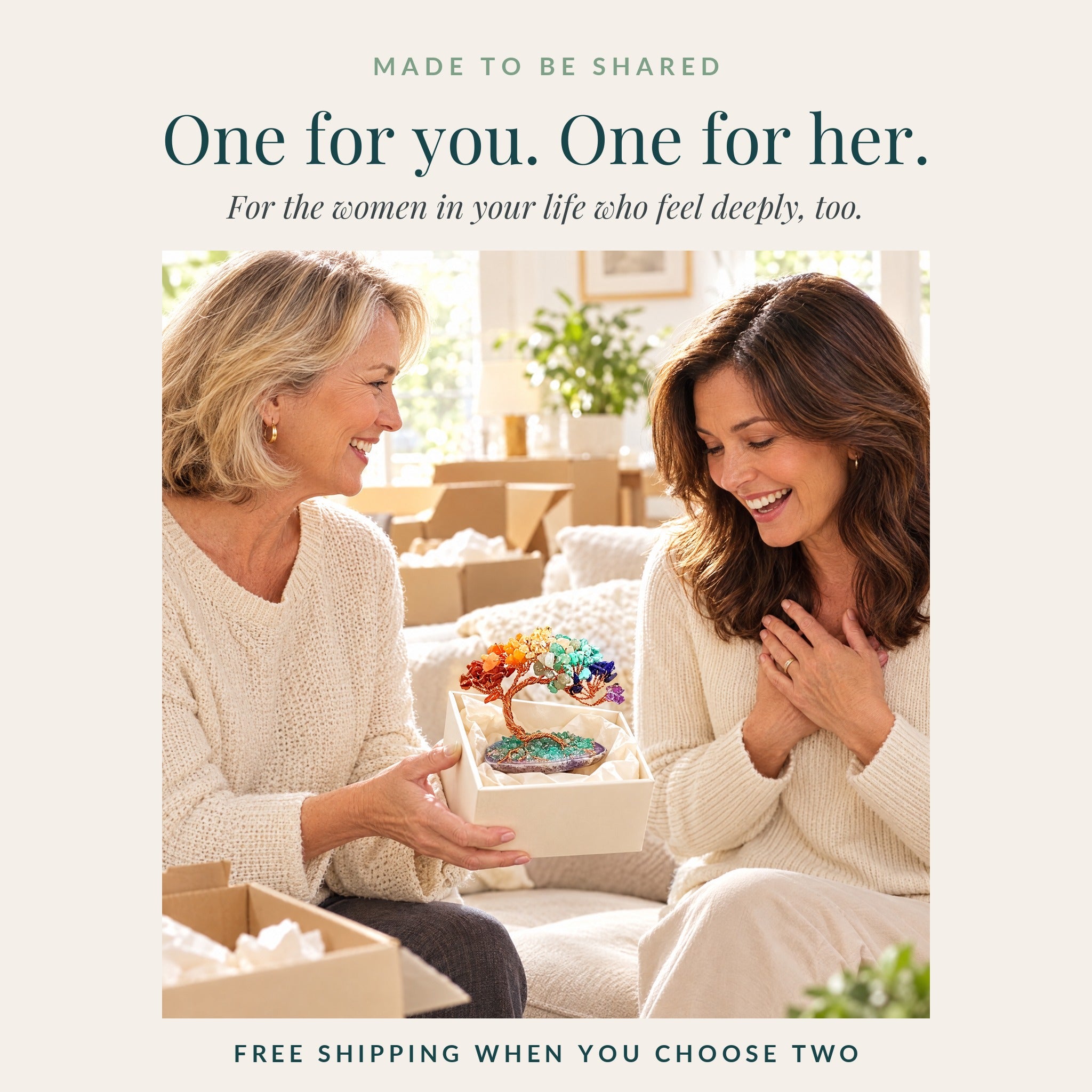 One for you, one for her: giving the gemstone tree as a housewarming gift