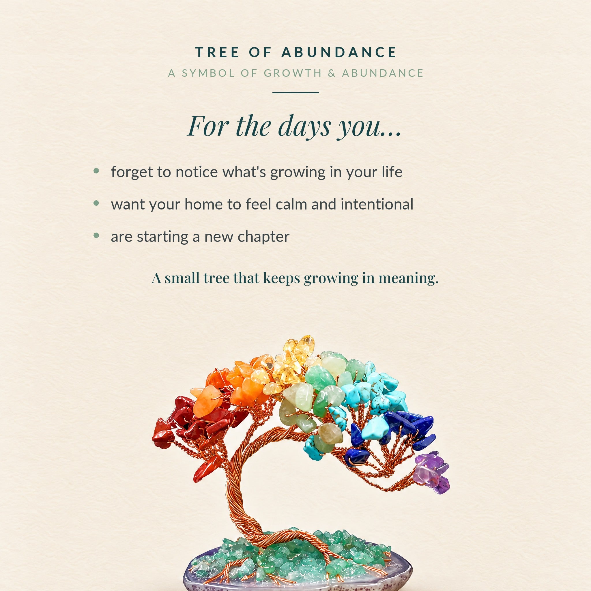 What the Tree of Abundance is for, with three everyday moments it supports
